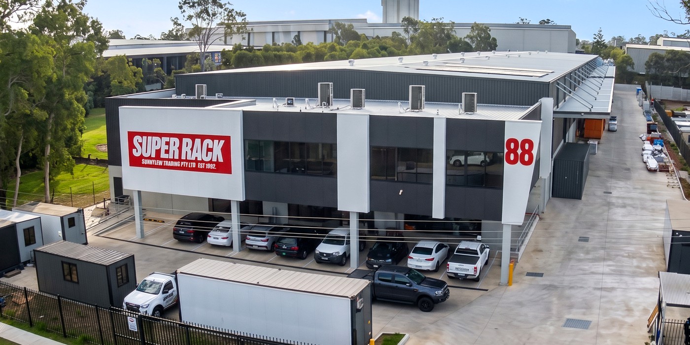 The Super Rack warehouse at Richlands, Brisbane