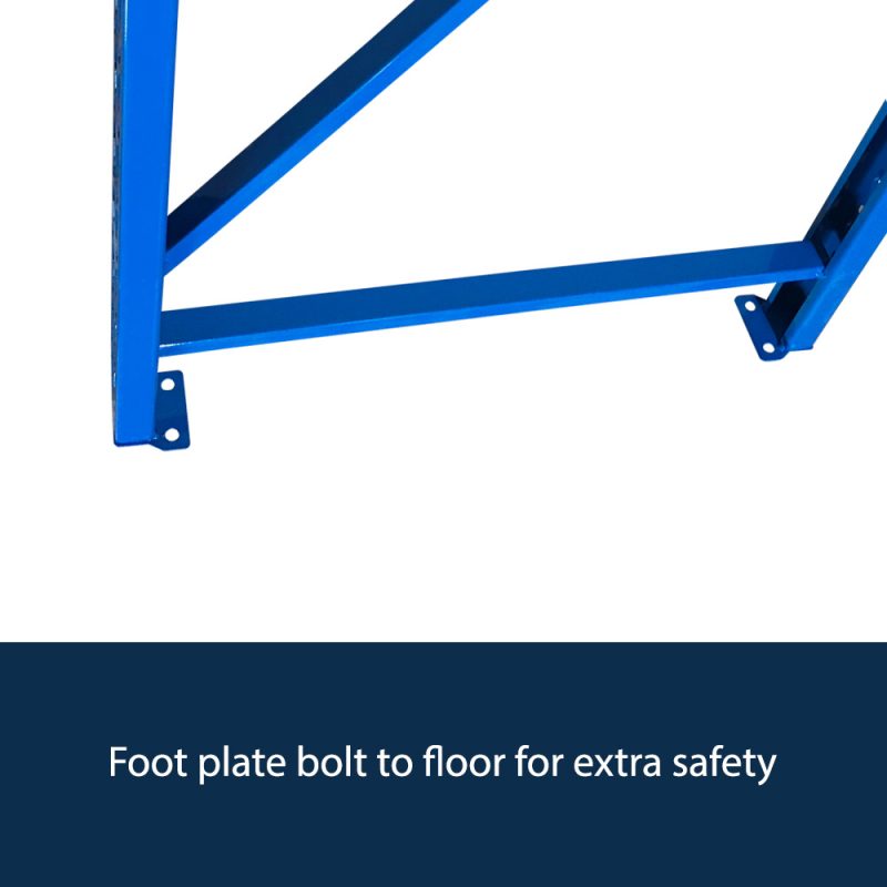 garage storage shelves foot plate
