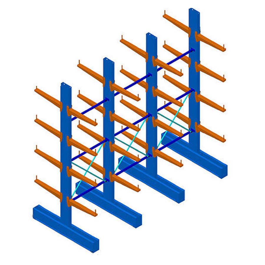 Powder Coated HD Canti Rack Upright Column 4290mm
