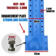 cantilever racking upright