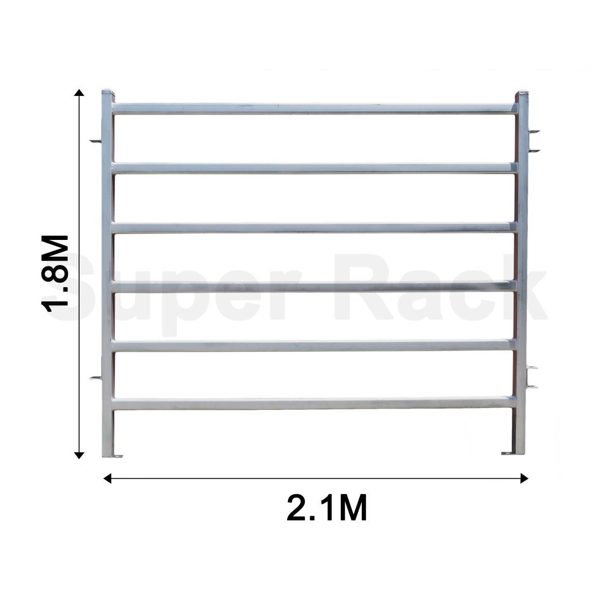 6 Ovals Heavy Duty Cattle Panel 50x50mm Super Rack