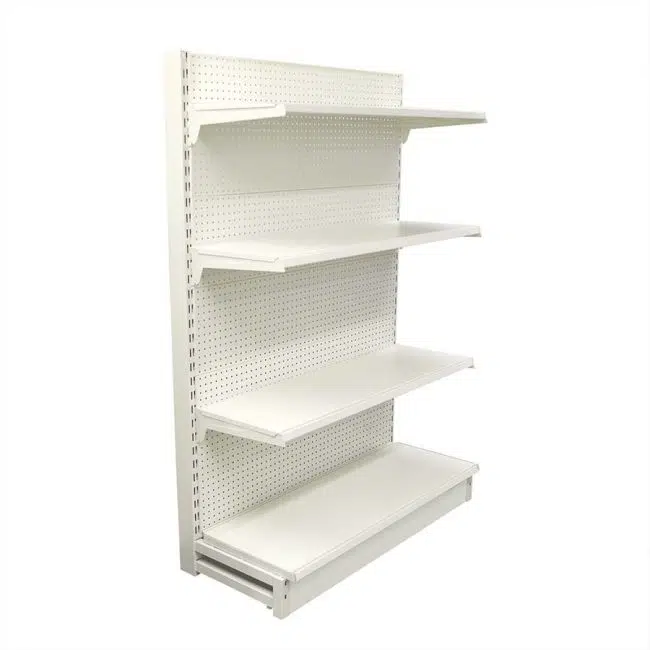 retail shelving single bay single side