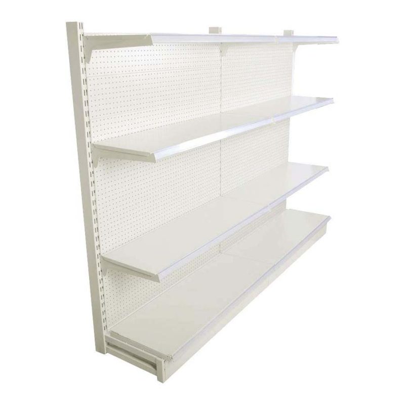 retail shelving single side 2 bay