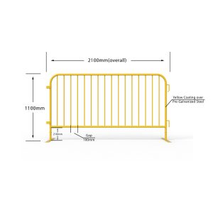 200m Yellow Crowd Control Barrier Set | Super Rack
