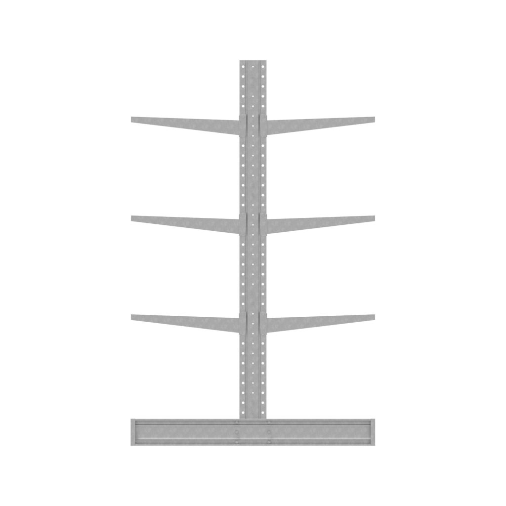 Galvanised Outside Racking Galvanised Cantilever Racking | 4290mm H 3 Bays Double Side | Outdoor ...