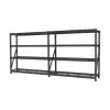 2 Bay 1820 (H) x 1953 (W) x 610 (D)mm | 900Kg Per Level Heavy Duty 4-Tier Adjustable Wire Shelving Unit 2