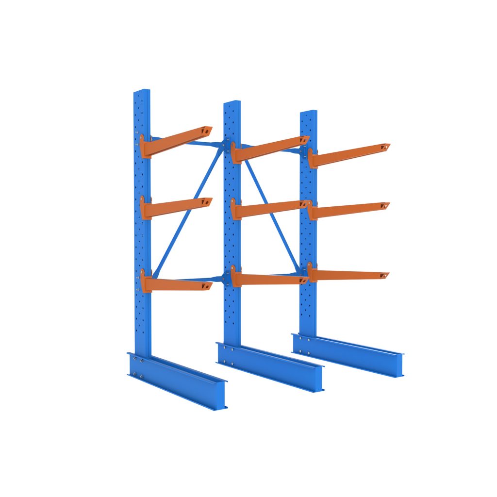 Light Duty Cantilever Racking | 2400mm H 2 Bays Single Side 900mm Arm ...