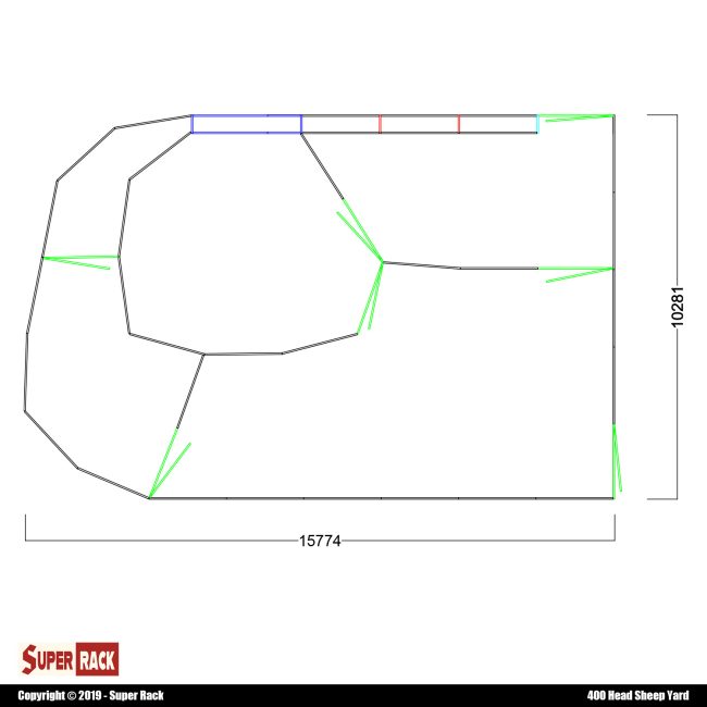 400 Head Sheep Yard System Design