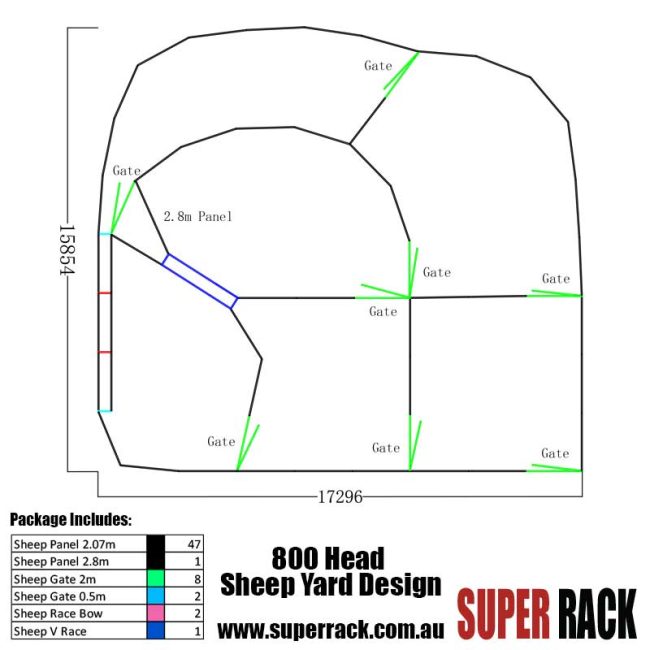 800 Head Sheep Yard Design
