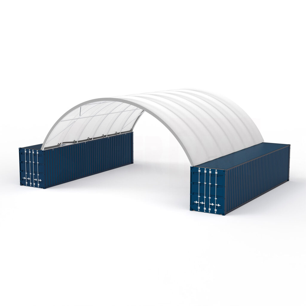 Container Dome Shelter Single Truss 12m X 12m | Super Rack