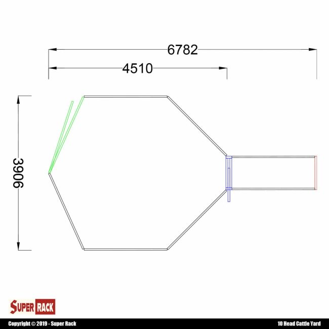 cattle yard system design plan panel