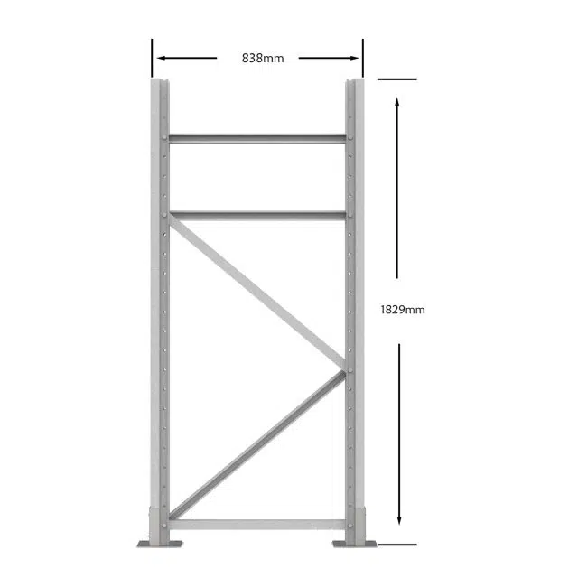 1829 Upright Frame 838 Deep 1