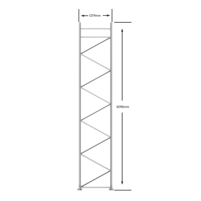 6096 Upright Frame 1219 Deep Super Rack