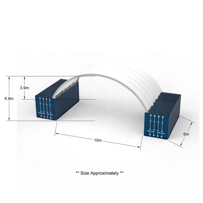 10 x 6 container dome shelter