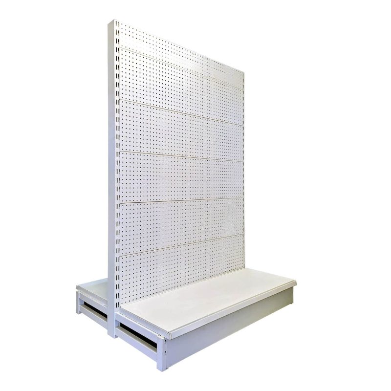 Double side retail gondola shelving