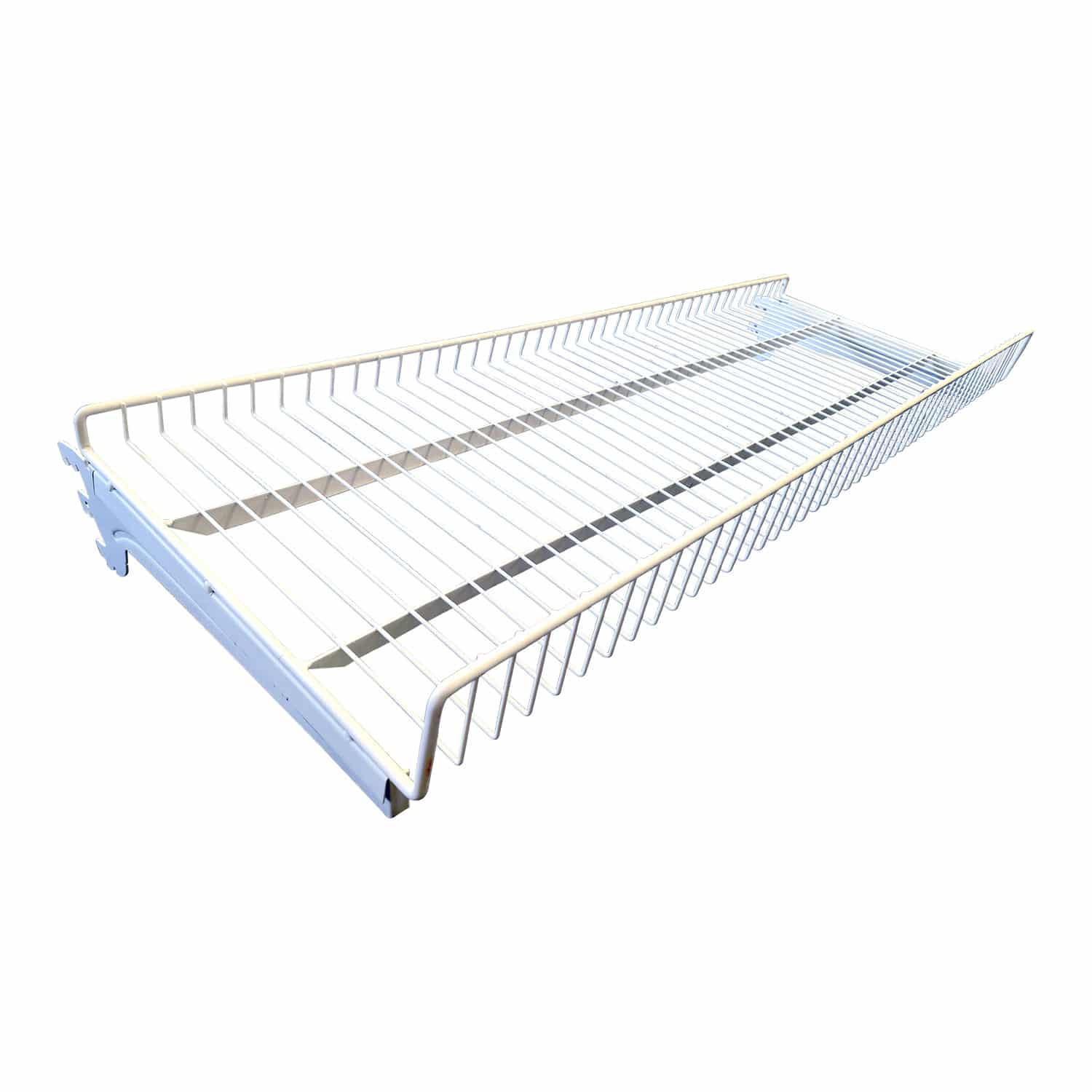1000mm wire shelf with 2 brackets For Gondola Shelving Shop Display
