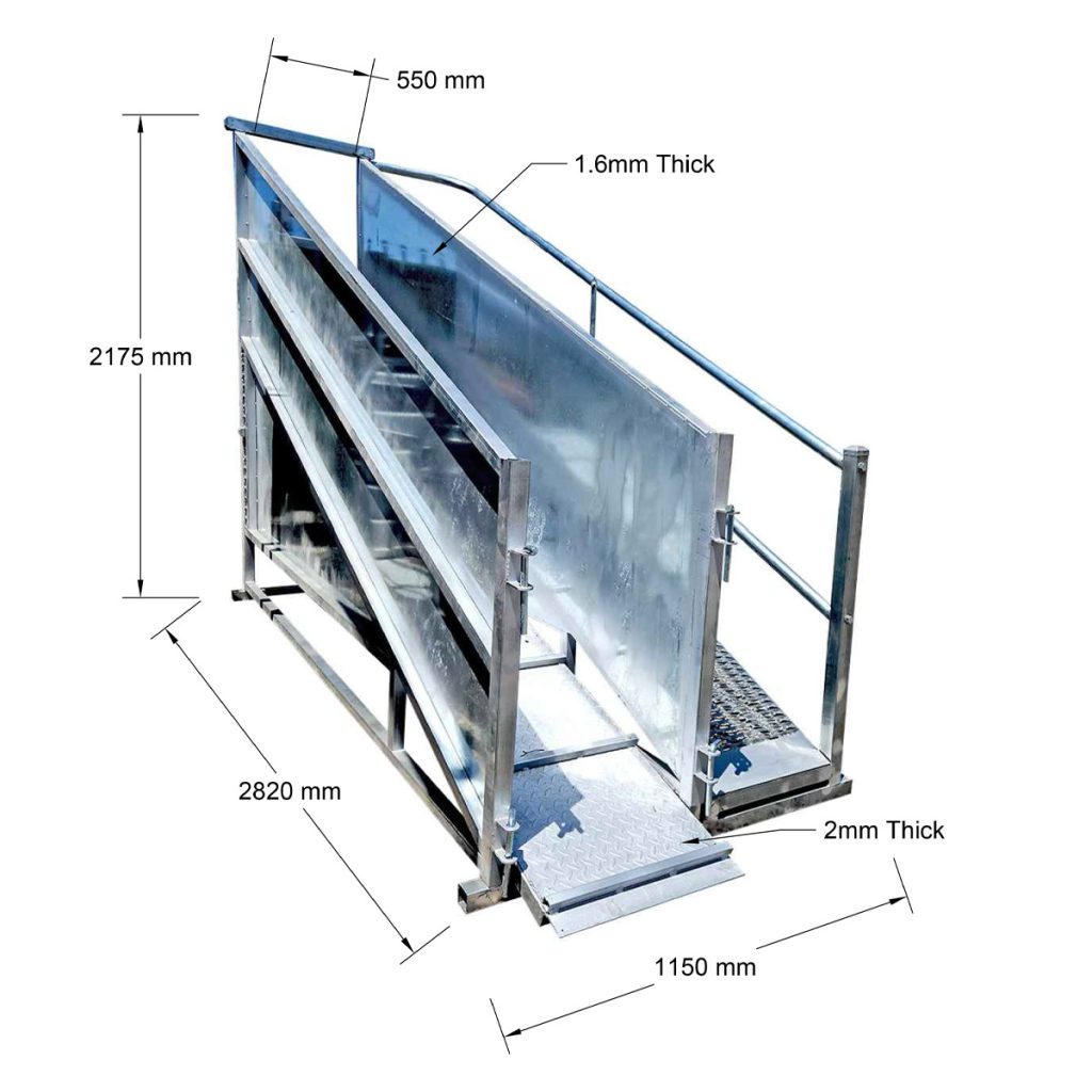 Sheep Loading Ramp With Manway | Super Rack