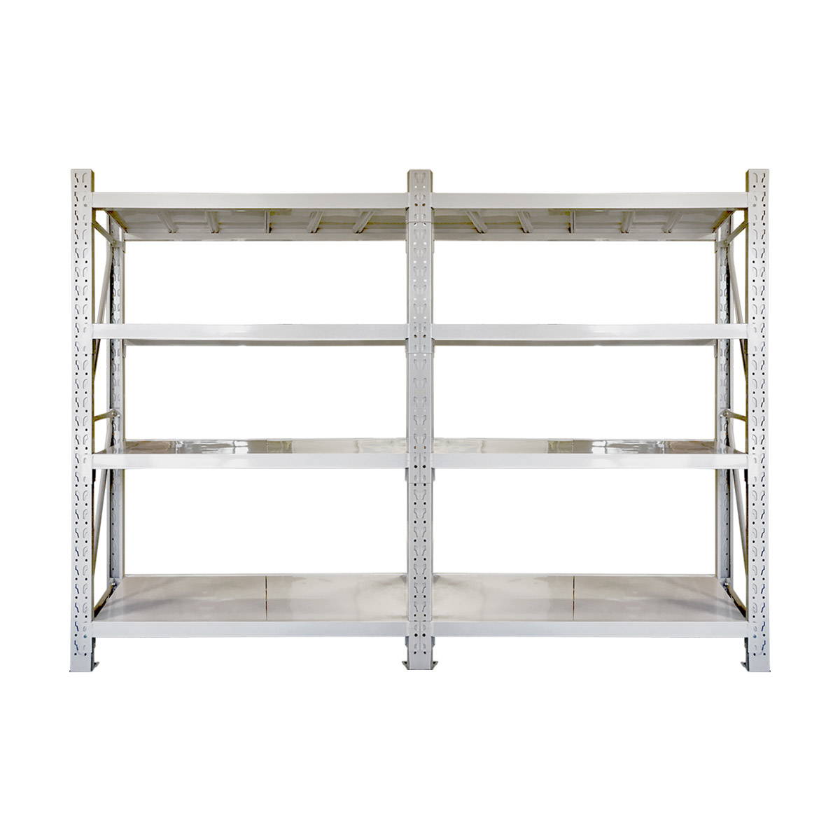 2m (H) X 3m (W) X 0.5m (D) 1600kg 4-Tier Adjustable Garage Shelving ...