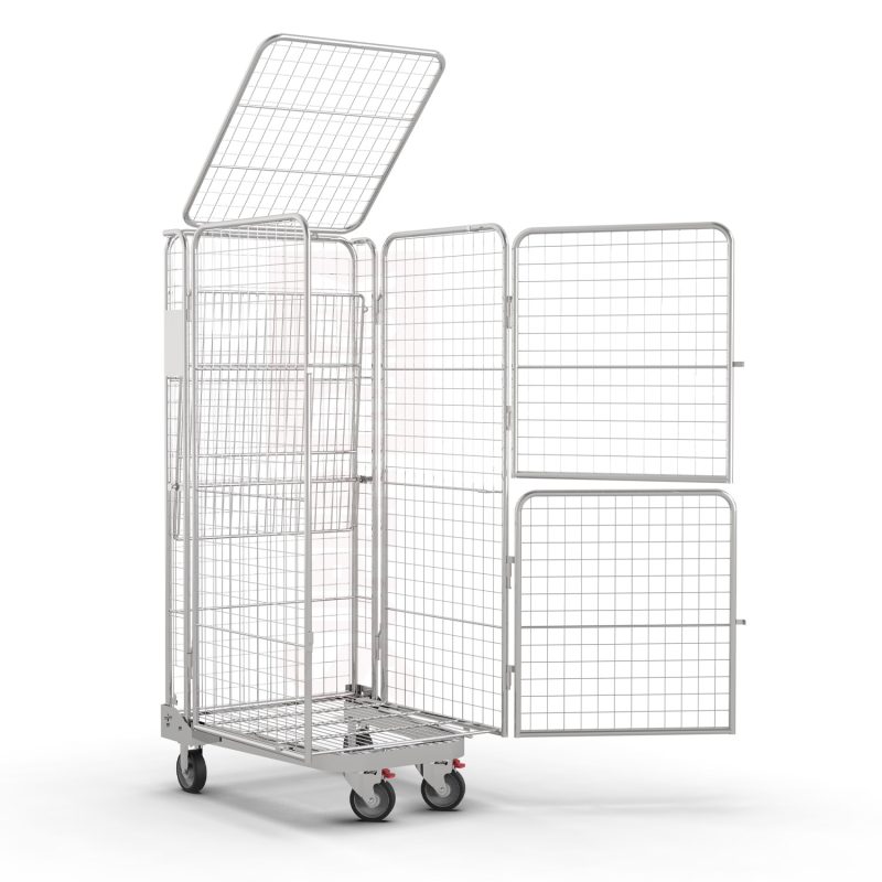 roll cage trolley with door