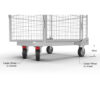 roll cage trolley with door