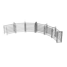 12 panel cattle curved race