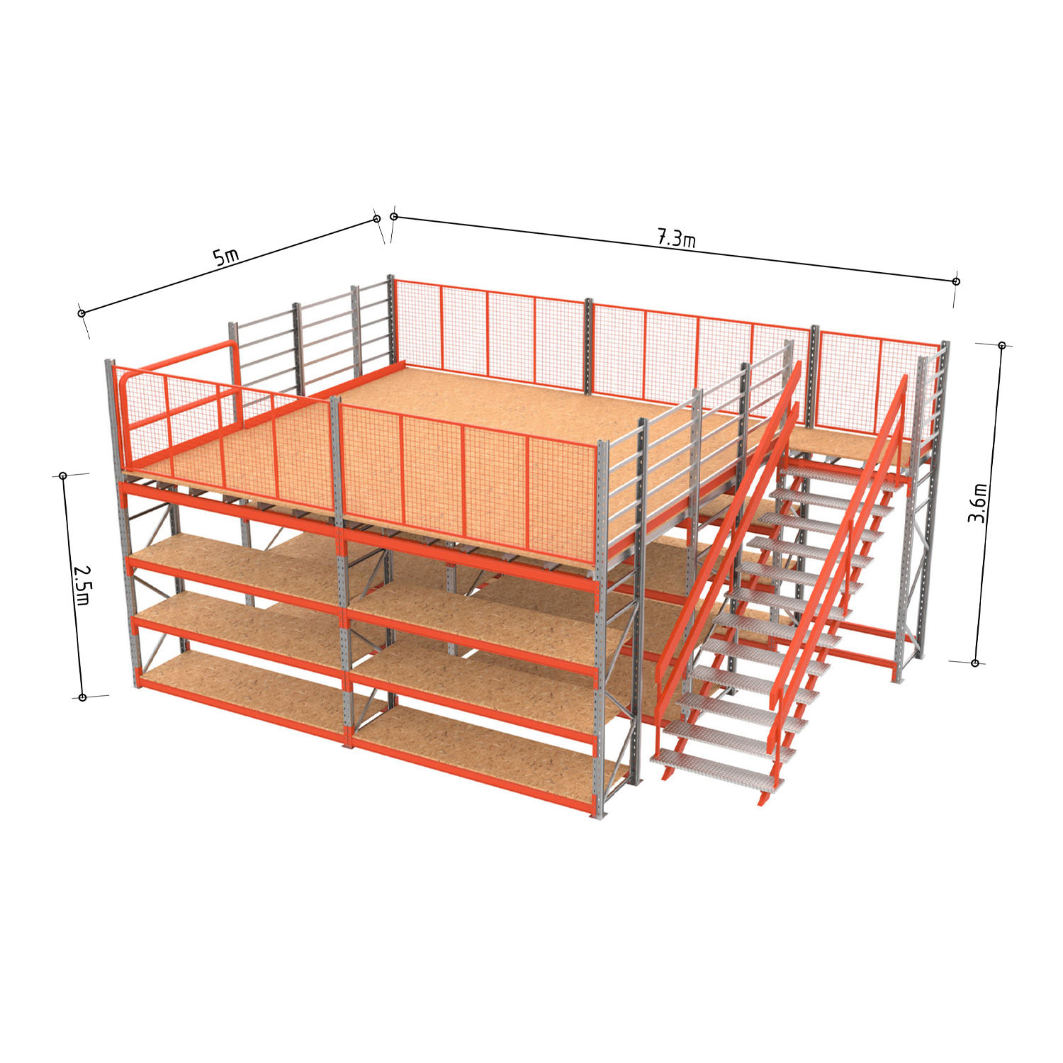 Mezzanine Rack Design Rack Based Mezzanine Floor 36m2 | Super Rack