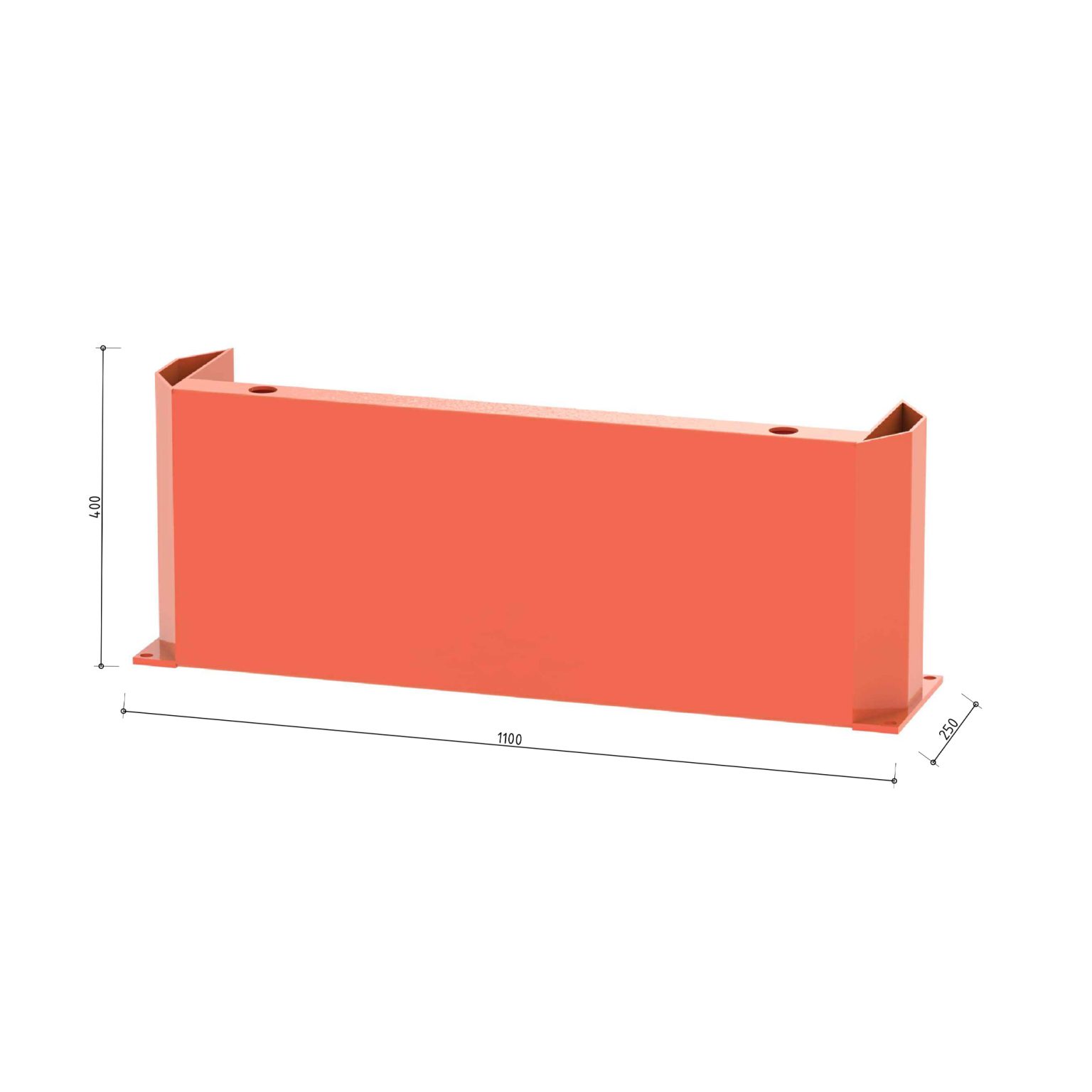 End Row End Row Wrap Barrier 1100mm | Super Rack