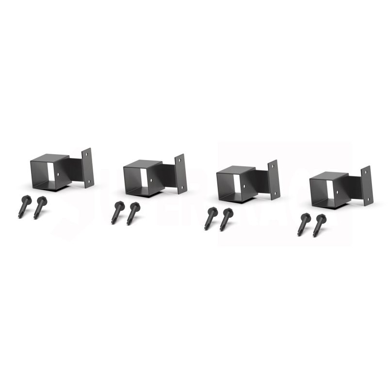 Security fencing bracket side fit lugs